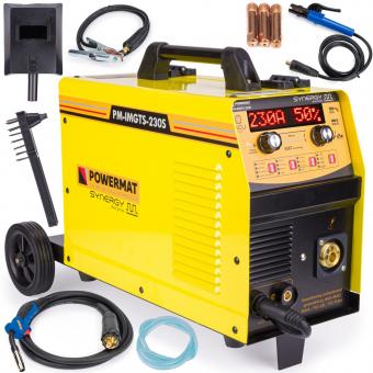 Inverterinis suvirinimo pusautomatis MIG / MAG / MMA / LIFT - TIG  PM-IMGTS-230S SYNERGY Dual Pulse 
