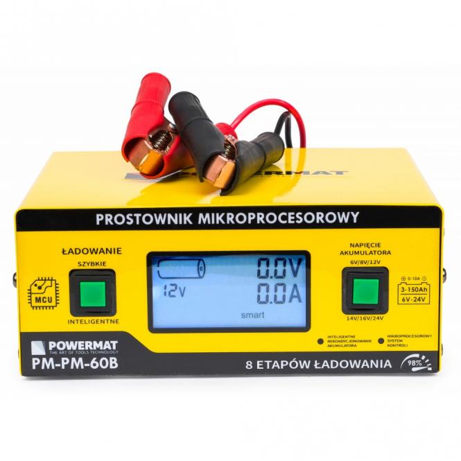 Mikroprocesorinis akumuliatorių įkrovėjas 6V - 24V PM-PM-60B 