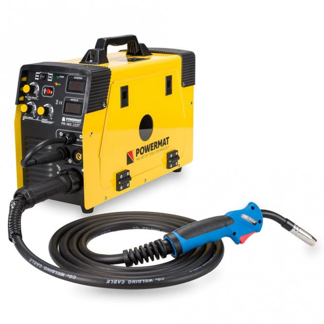 Suvirinimo pusautomatis 220A MIG / MAG / TIG / MMA PM-IMG-220T 